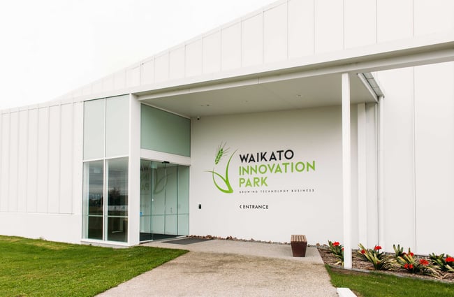 The white exterior of the Waikato Innovation Park.