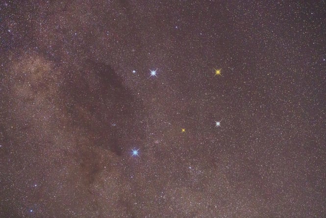 The Southern Cross Constellation.