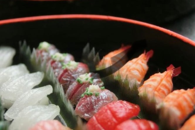 Image of raw fish sushi from one of Wellington's best Japanese restaurants.
