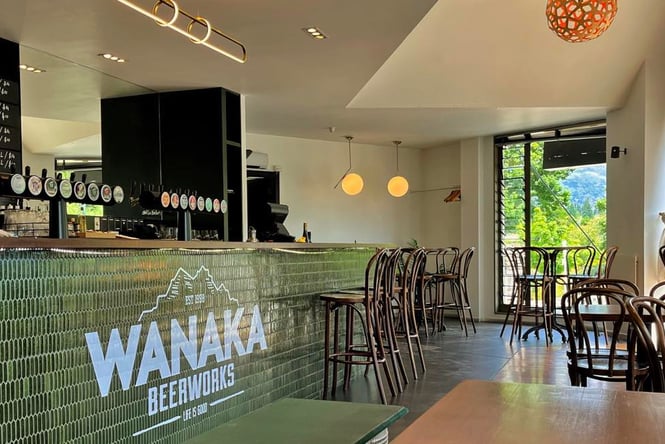 The inside of Wānaka Beerworks.