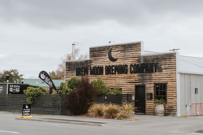 The exterior of Brew Moon in Amberley.