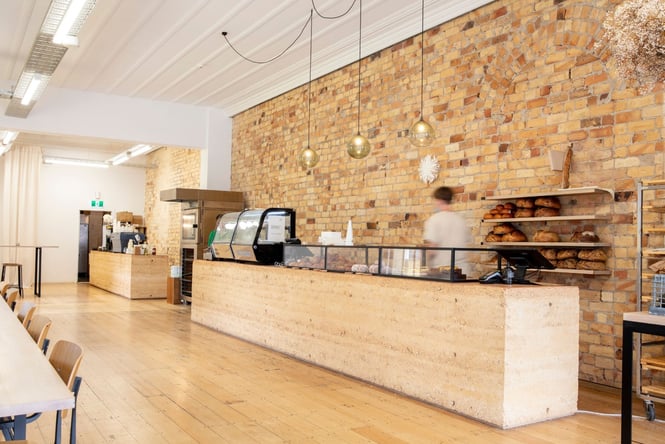 The counter inside of Daily Bread in Ponsonby.