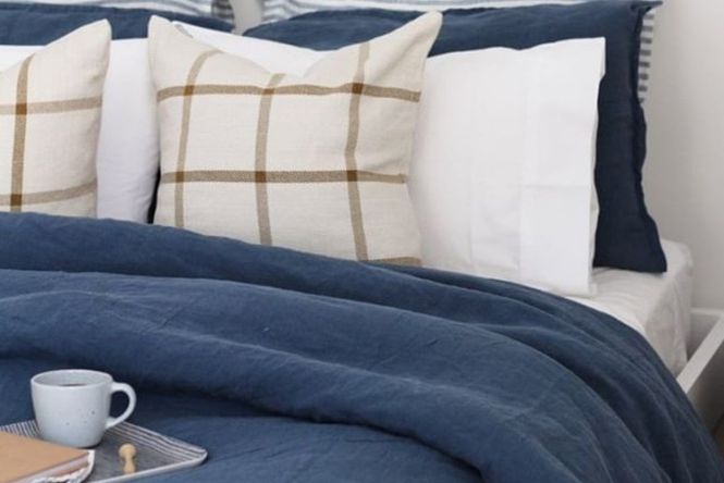 Best Bed Linen New Zealand Neat Places, Pinstripe Linen Duvet Cover Nz