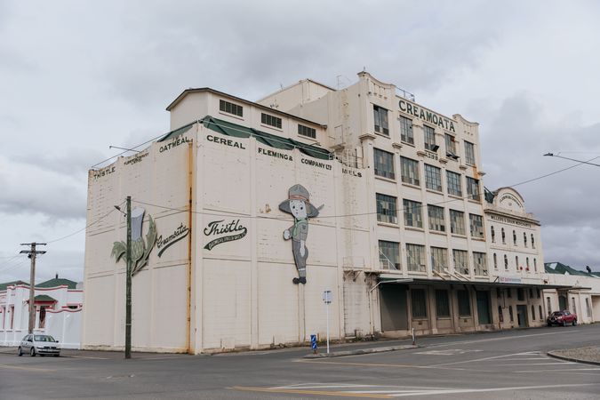 A large building on the main street of Gore.