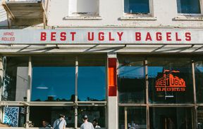 Best Ugly Bagel front sign.
