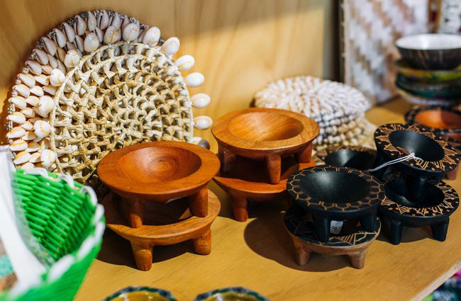 Wooden trinket bowls from Blue Bell Club, Porirua.