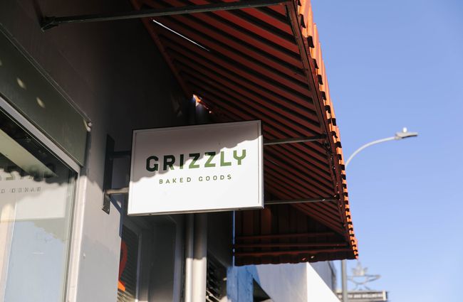 Street sign for Grizzly at The Welder.