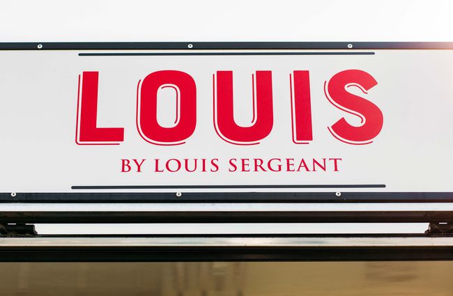 Close up of Louis by Louis Sergeant sign.