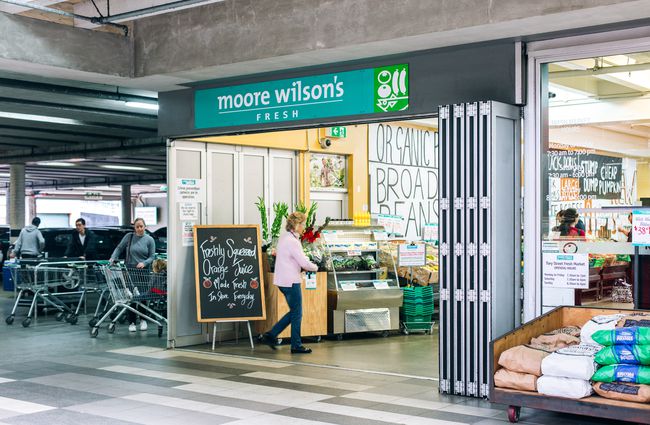 Entrance to Moore Wilsons.