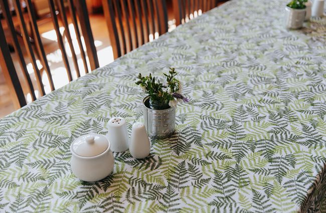 A simple table setting.