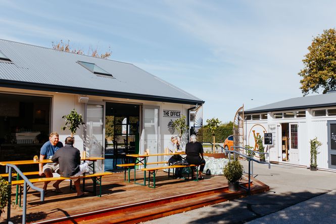 The cafe at the Old School Collective in North Canterbury.