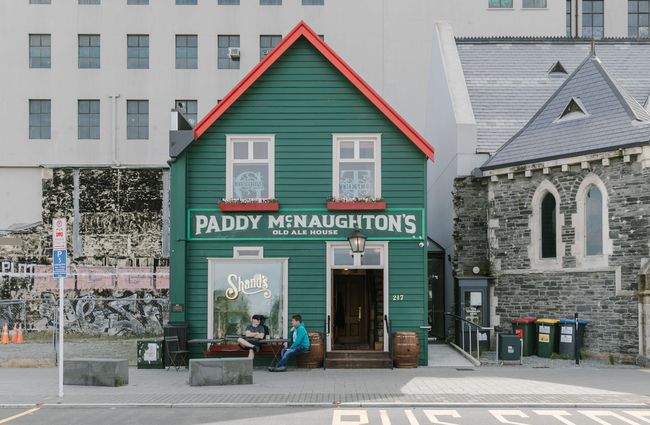 Exterior of Paddy McNaughton's, Christchurch.