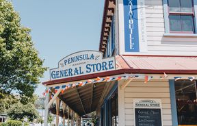 The exterior of the Peninsula General Store building.
