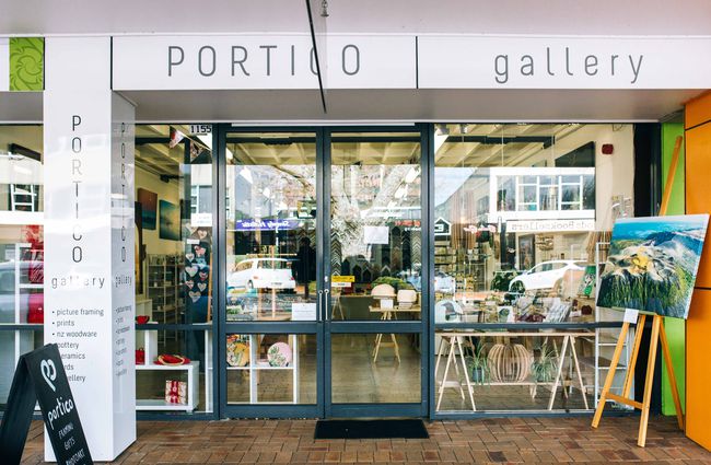 Entrnace to Portico Gallery.