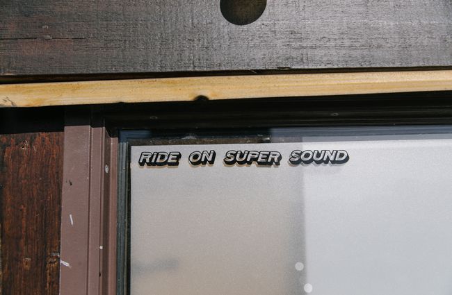 Ride On Super Sound sticker.