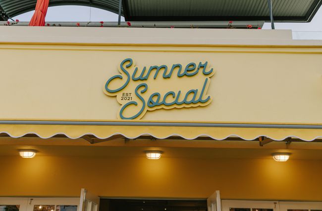 Sumner Social exterior sign.