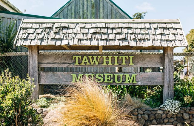 Tawhiti Museum sign.