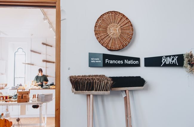 Entrance to Frances Nation at the Christchurch Arts Centre.