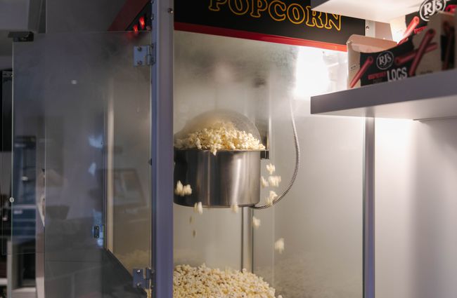 Popcorn machine at The Mayfair.