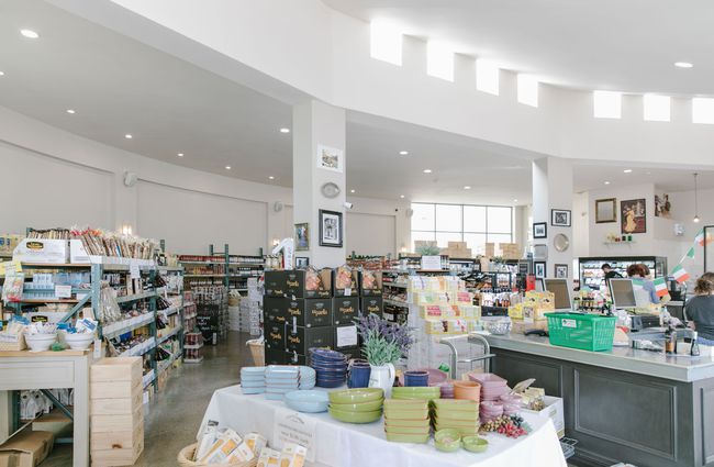 Interior view of Mediterranean Food Company, Christchurch.