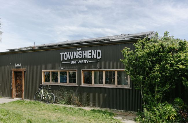 Exterior of Townsend Brewery building at Toad Hall, Motueka.