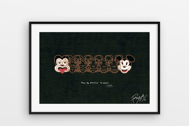 Mickey to Tiki by Dick Frizzell on sale at Fishmob.