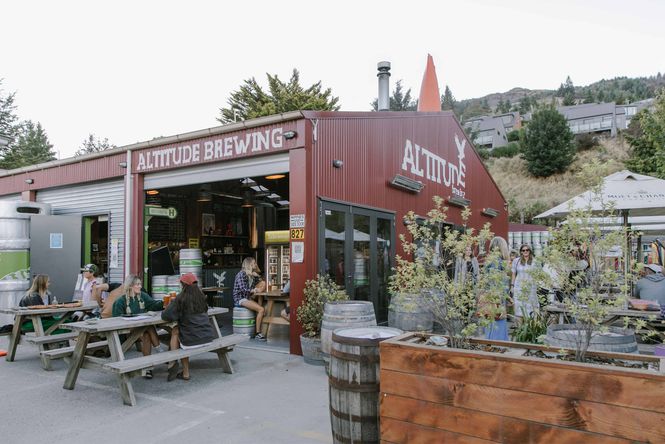 The exterior of Altitude Brewing.