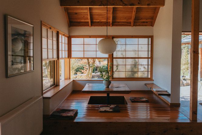 The inside of Kumiko's Guest House.